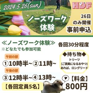 5/25.26～体験イベントのご